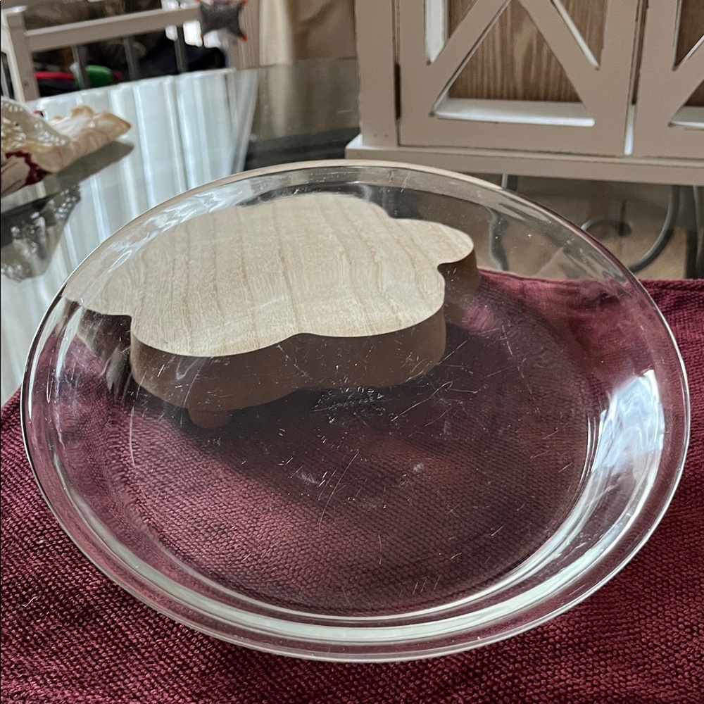Anchor Hocking Clear Glass 9” pie dish